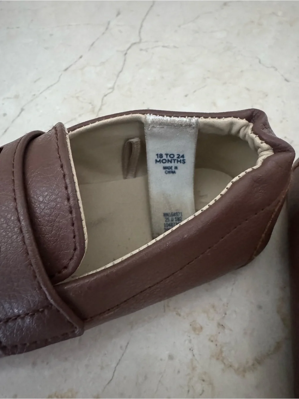 Janie and Jack Kids Brown Leather Loafers